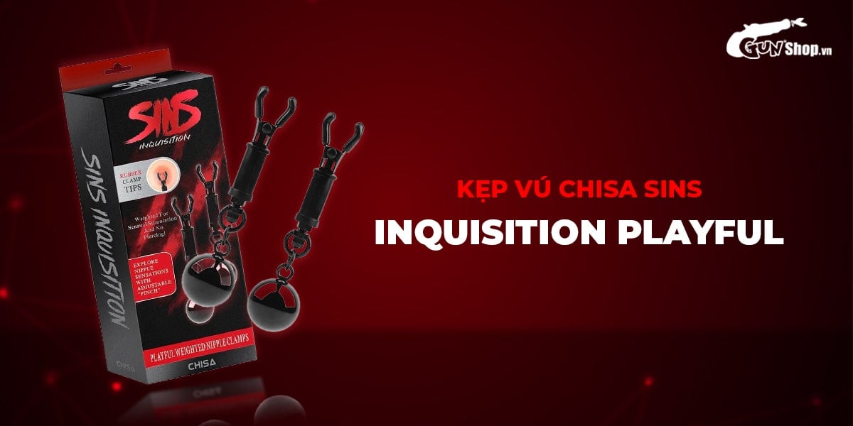 So sánh Kẹp vú kích thích đầu ti Chisa Sins Inquisition Playful Weighted Nipple Clamps  mới nhất