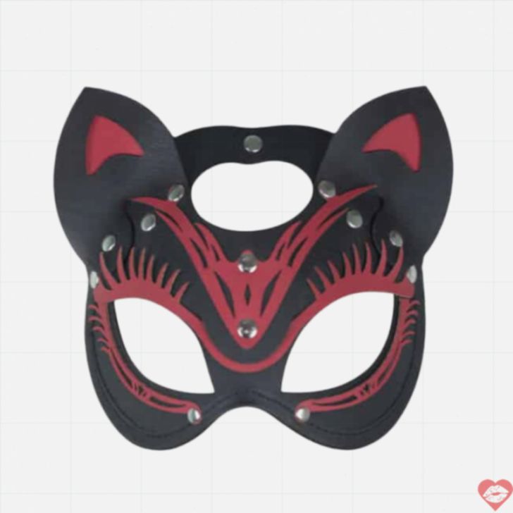 LoveToy Mặt Nạ Mèo Đen Đỏ Gợi Cảm Roleplay