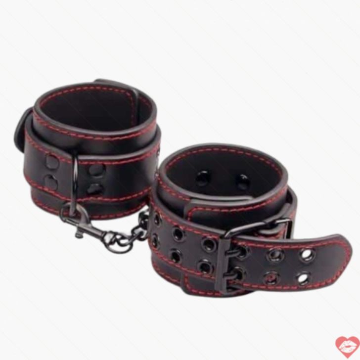 Lovetoy Còng Tay Da Đen Chơi Bondage Nóng