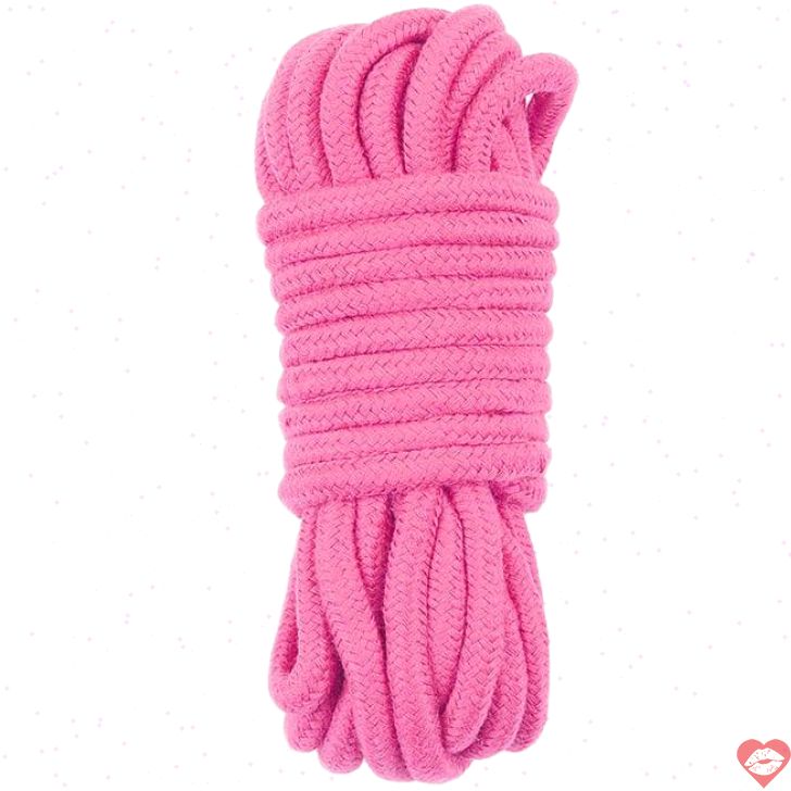 Lovetoy Dây Trói Hồng 10m Bông Mềm Erotica