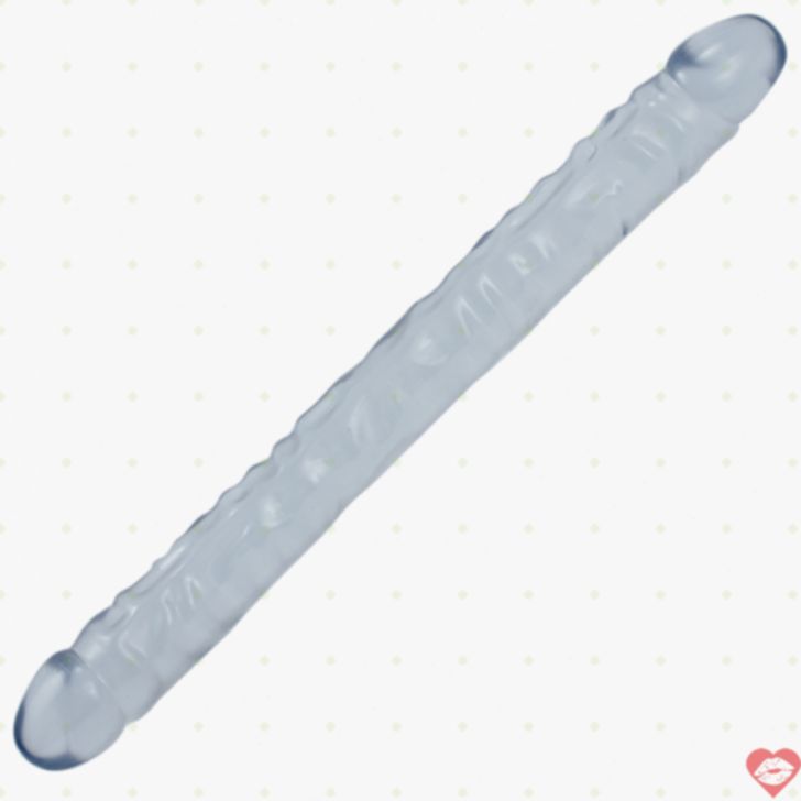 Crystal Jellies 18Inch Double Dong Trong Suốt Kép 