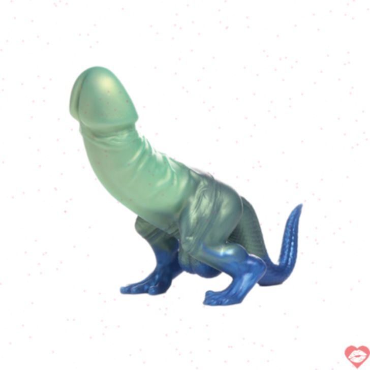Dildo Jurassic Creature Xanh Lấp Lánh Fantasy 