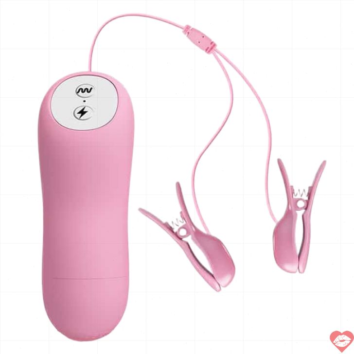 Baile Nipple Clamp Hồng Vibe Điện Giật Đỉnh Cao