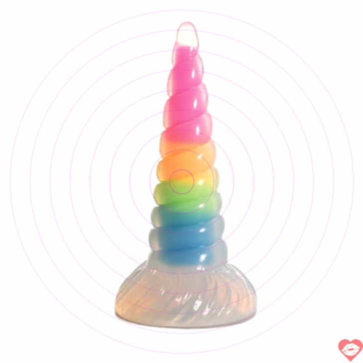 Dildo Uni Glow Xoáy Cầu Vồng Fantasy Đỉnh Cao 