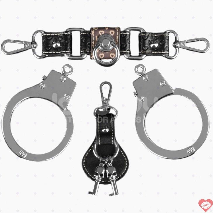 Lovetoy Rebellion kim loại còng tay bạc BDSM bền bỉ
