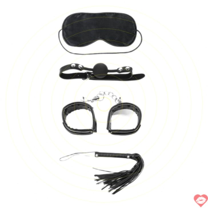 Lovetoy Bộ BDSM Đen Cao Cấp Siêu Bền
