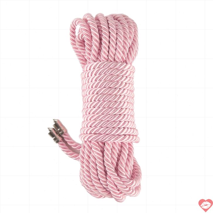 Lovetoy Dây Trói Lụa Hồng 10m Siêu Mềm