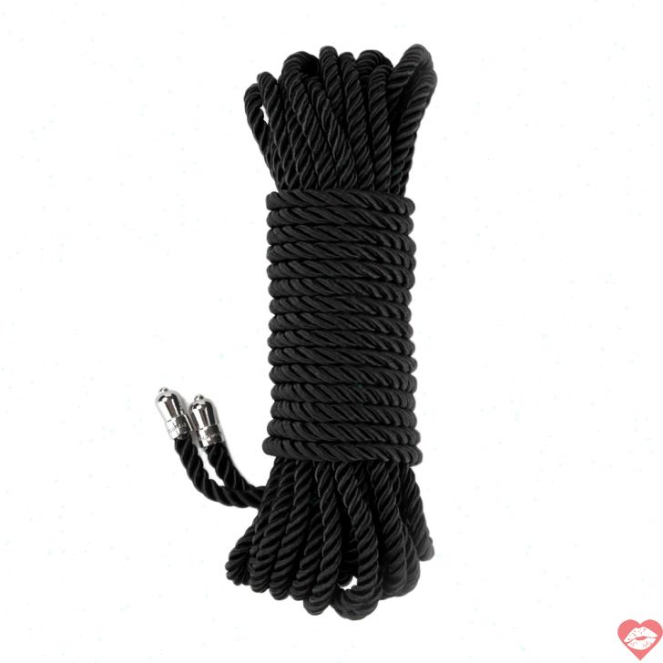 Lovetoy Dây Trói Lụa Đen 10m BDSM Mịn Màng