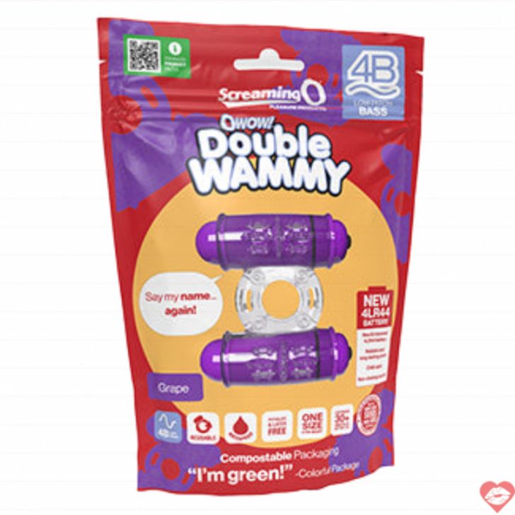 Screaming O 4B Ring Đôi Nho Rung Cặp Đôi Bùng Nổ 