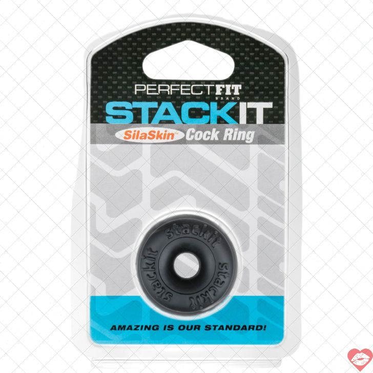 Perfect Fit Stackit ring đen silaskin thoải mái đa năng 