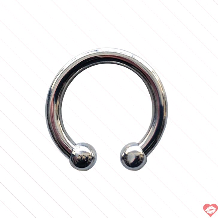Rouge Horseshoe Vòng Đeo 30mm Thép Không Gỉ 