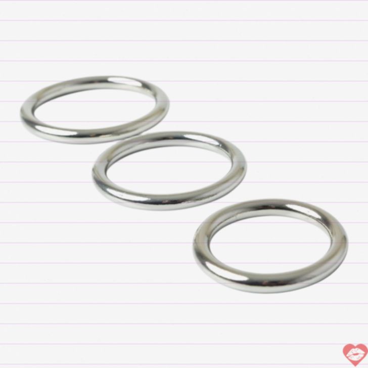 Sportsheets O Ring Kim Loại 3pc Harness Linh Hoạt Hoàn Hảo 