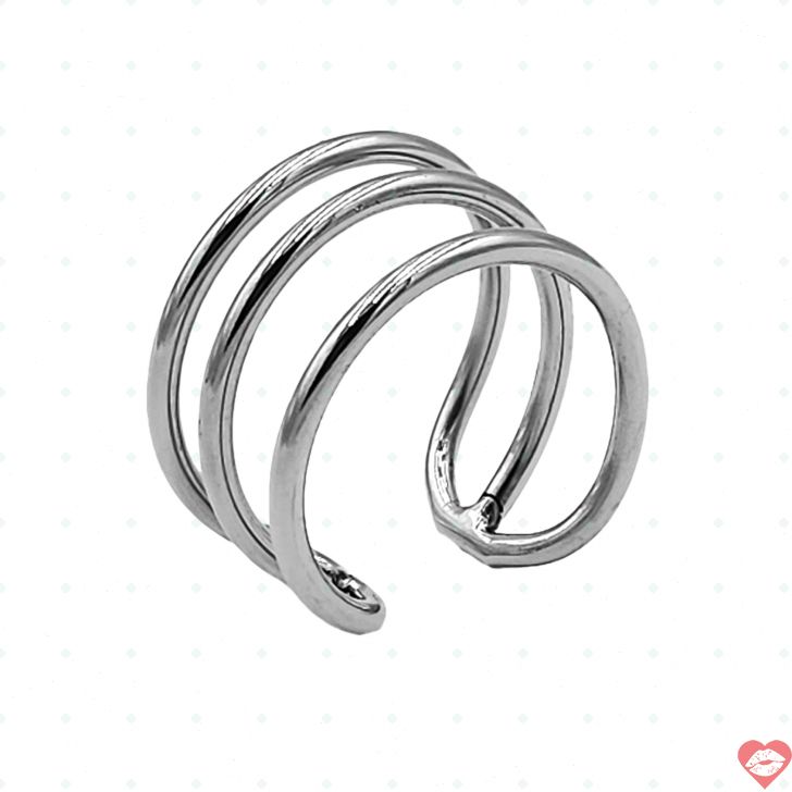 Rouge Glans Ring Thép 32mm Khắc Khoái Cảm Lâu 