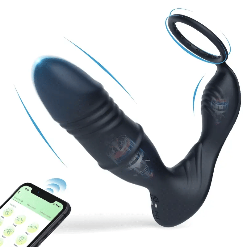 Ring Murphy Dương Vật Rung Nở 9 Cấp App Massage Tiền Liệt 