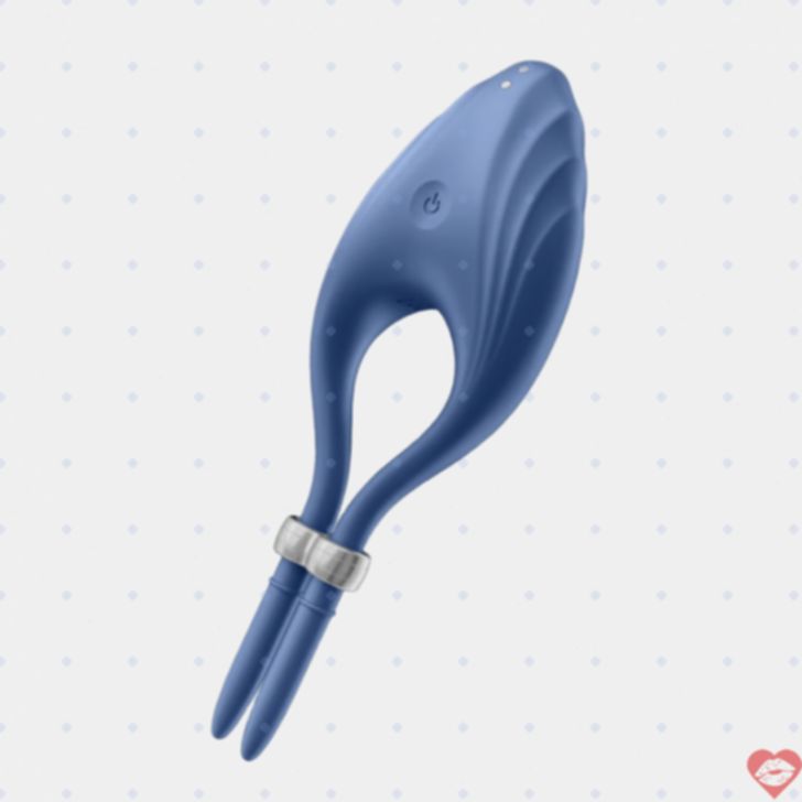 vòng rung cặp đôi Satisfyer xanh đậm 