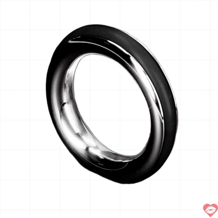 Steel Cazzo Tensions ring 45mm cao su thép đen Hà Lan