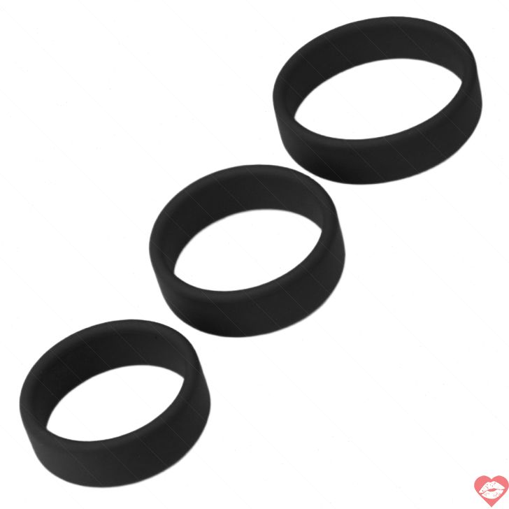 Lovetoy Power Plus Pro Cock Ring Đen Siêu Mạnh