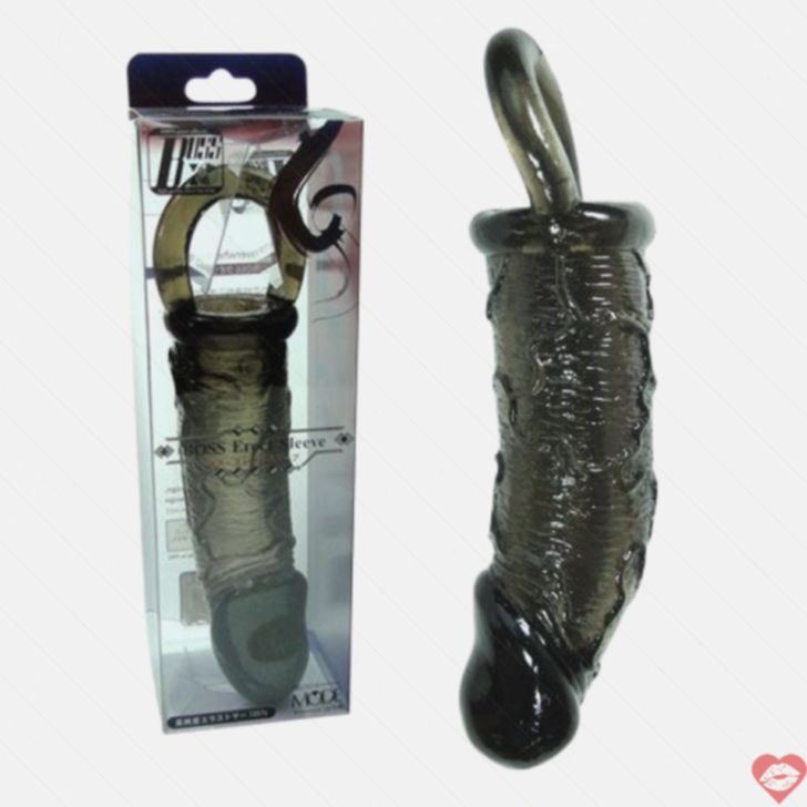 Boss Penis Sleeve L Đen Kéo Dài Siêu Mạnh