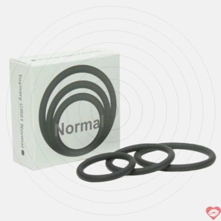 Toynary CR01 Vòng Đeo Dương Vật Đen 3 Kích Cỡ Bền Bỉ