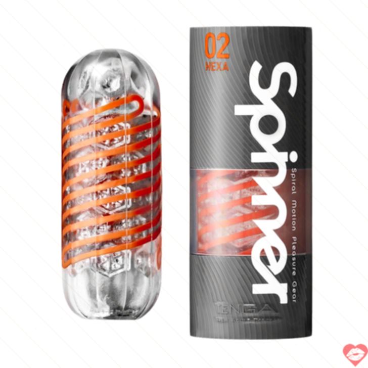 Tenga Spinner Hexa Cốc Bay Orange Xoắn Siêu Thú 