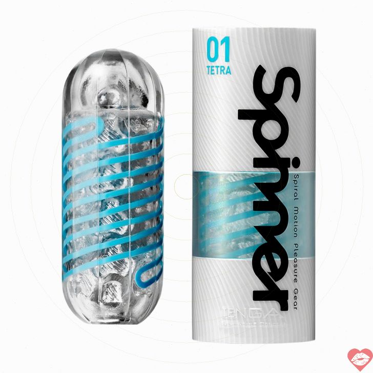 Tenga Spinner Tetra Blue Xoáy 3D Thật Xoắn Mê Hoặc 