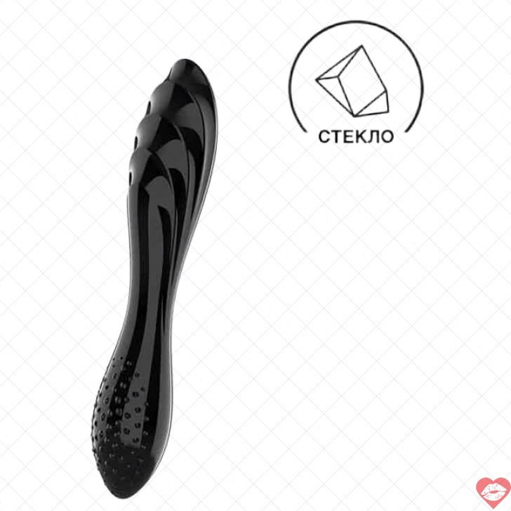 Satisfyer Dazzling Crystal Đôi 18.5cm Đen Kích Thích Mạnh