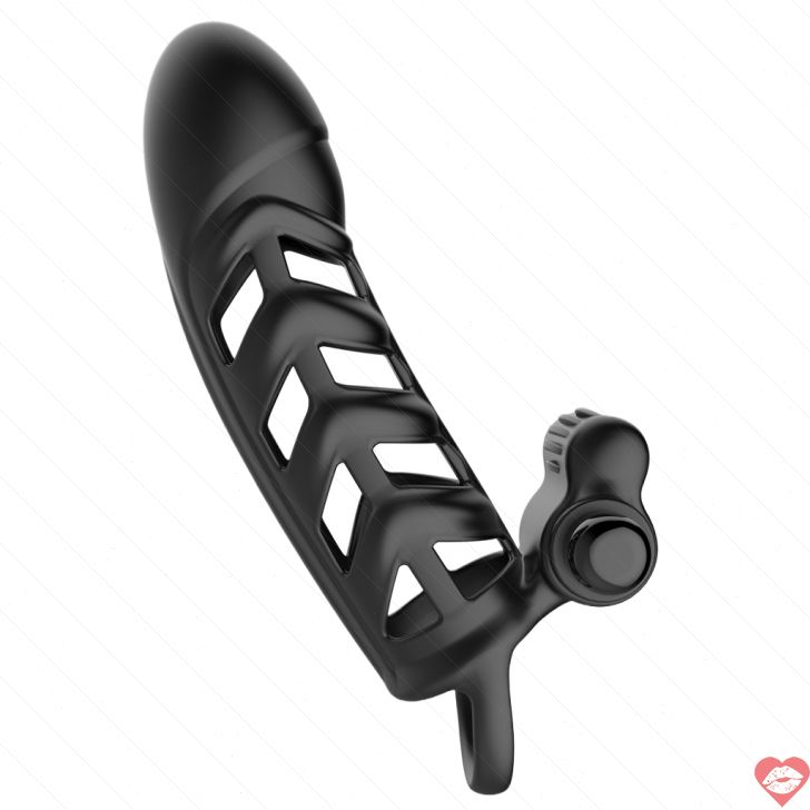 Malesation Vòng Rung Đen 13.5cm Hút Mạnh 