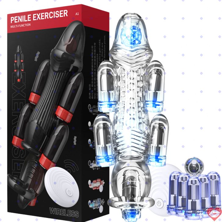 Trainer dương vật 6 rung tăng size chậm xuất tinh đỉnh 