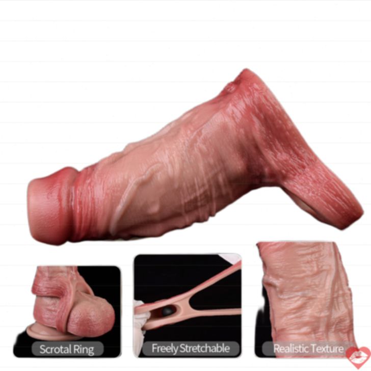 FAAK 5026 Ống Bao Da Giả Thực Tế Kích Dục 