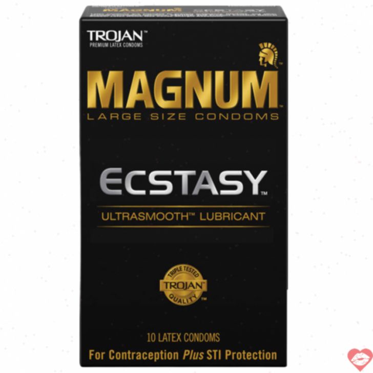 Trojan Magnum Ecstasy bao cao su lớn mỏng êm 