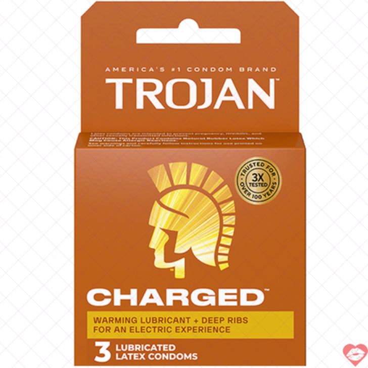 Trojan Charged Rãnh Cao Su Nóng Bỏng Bùng Nổ Khoái Lạc 
