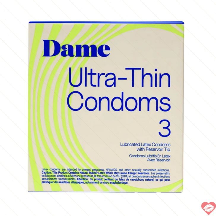 Dame Condoms Vegan Siêu Mỏng Gần Gũi Tự Nhiên Thân Mật 