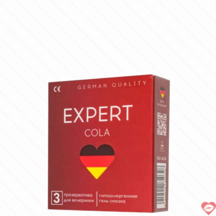 Amor Expert Cola Condoms 3s Đen Đức Hương Vị Nóng 