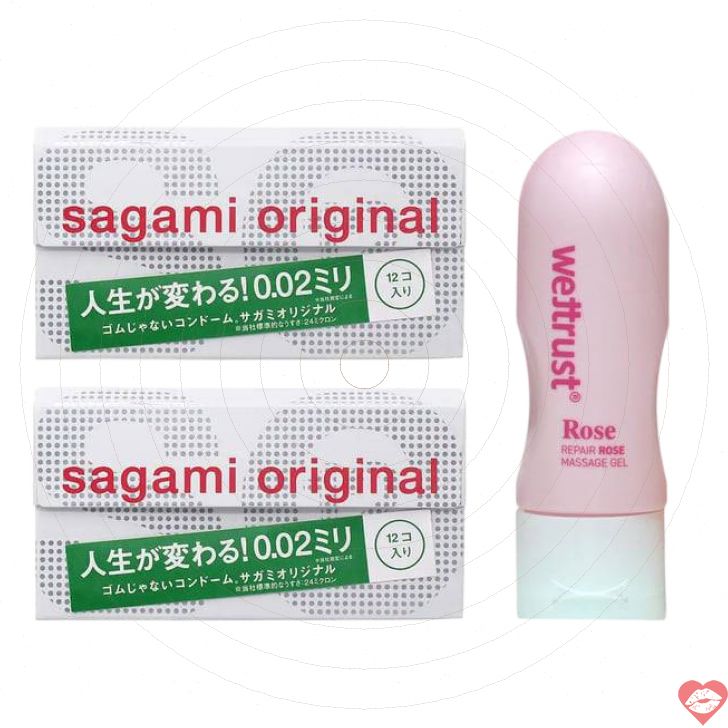 Sagami 0.02 Mỏng 12+2 Lube Rose 50ml Tự Nhiên 