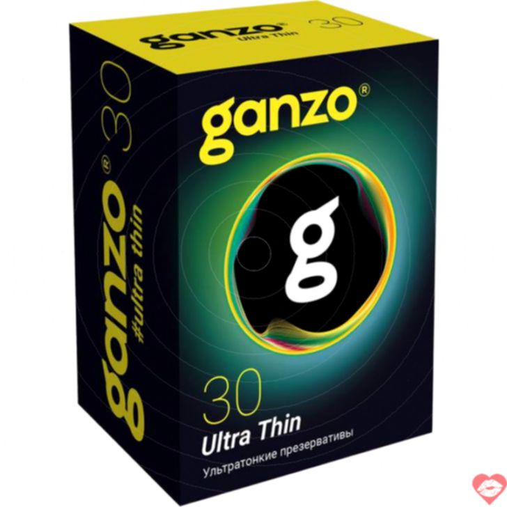 Ganzo Ultra Thin 30 Miếng Mỏng Cảm Giác Thật Lửa 