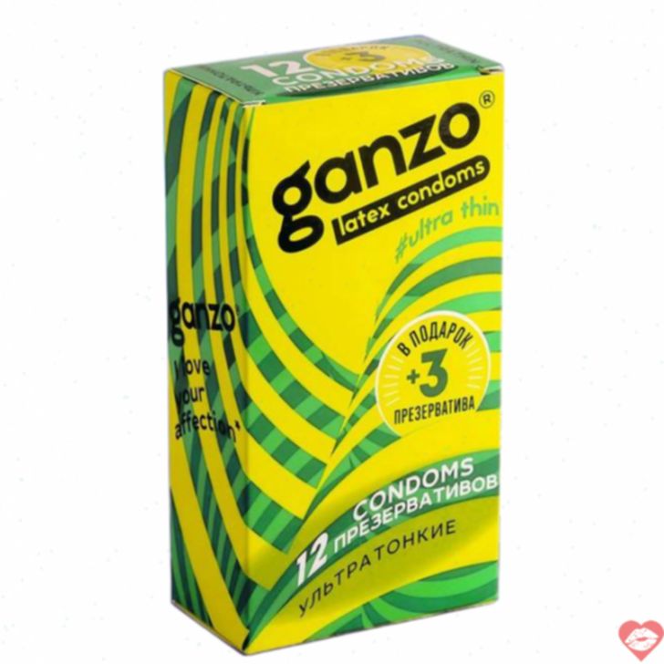 Ganzo Ultra Thin Bao Cao Su Mỏng 15s Tự Nhiên Đỉnh 