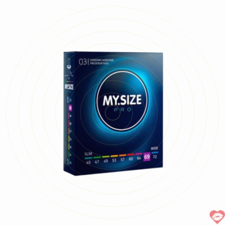 MY.SIZE PRO 69 Bao Cao Su Siêu Mỏng 3c Tự Nhiên Vừa Vặn 