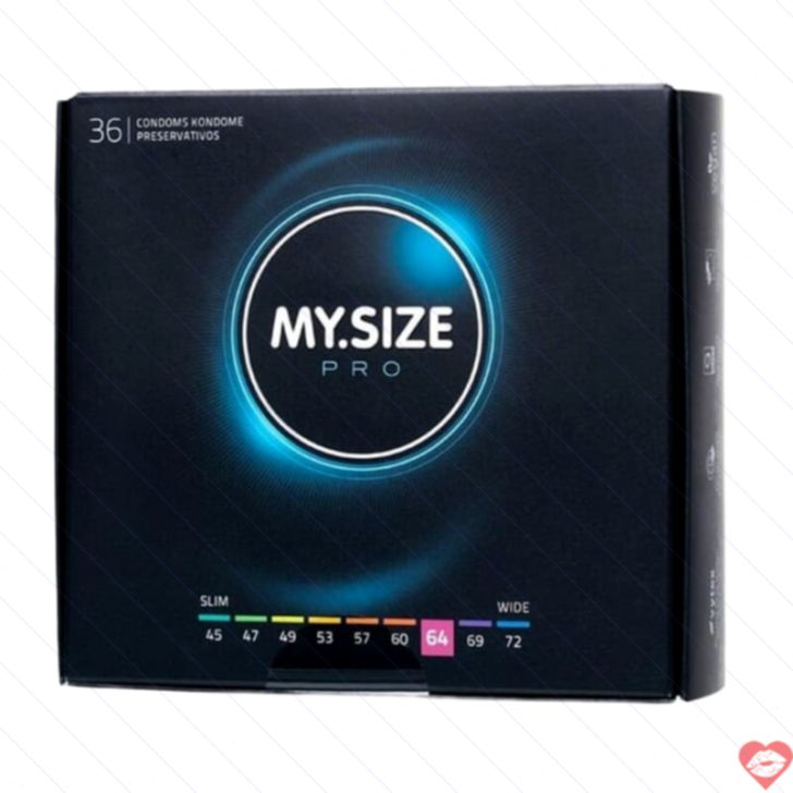 MySize Pro 64 Bao Mỏng 36 Cái Vừa Vặn Hoàn Hảo 