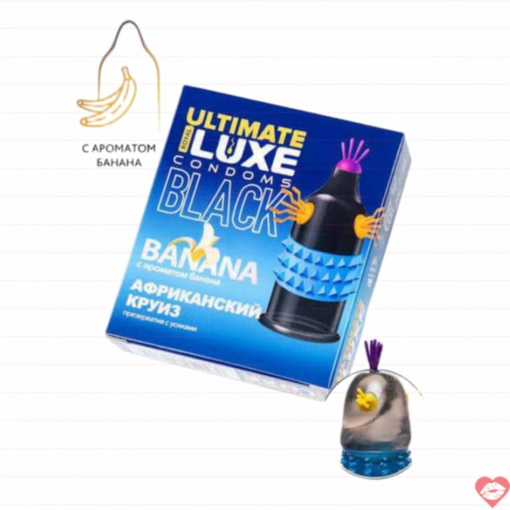 Luxe Black Bao Cao Su Đen Ultimate Chuối Siêu Mạnh Gợi Tình 