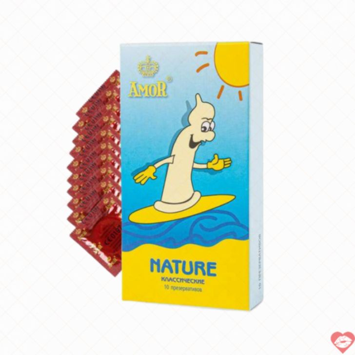 Amor Nature Set 10 Bao Cao Su An Toàn Cổ Điển 