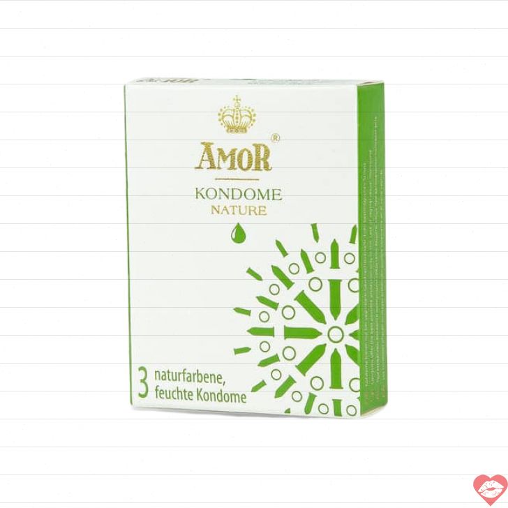 Amor Nature Condoms 3pc Bảo Vệ An Toàn Thoải Mái 