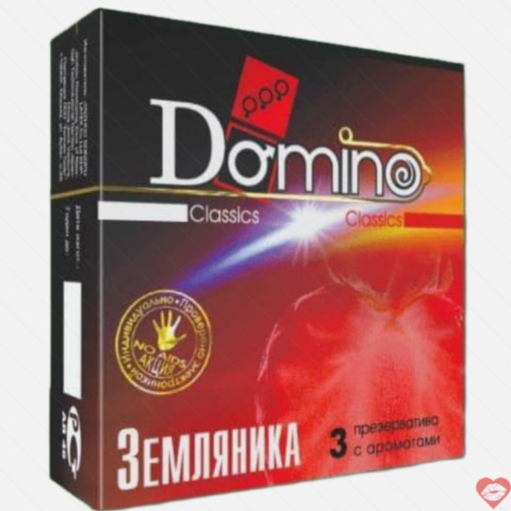 Bao cao su Domino Classic dâu siêu mỏng 