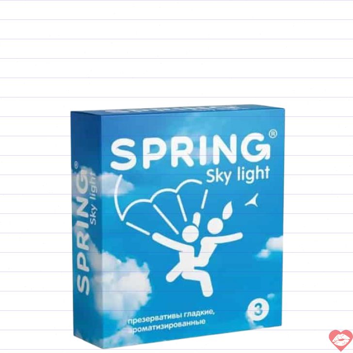 Bao cao su Spring Sky Light siêu mỏng hương vanilla mượt mà 