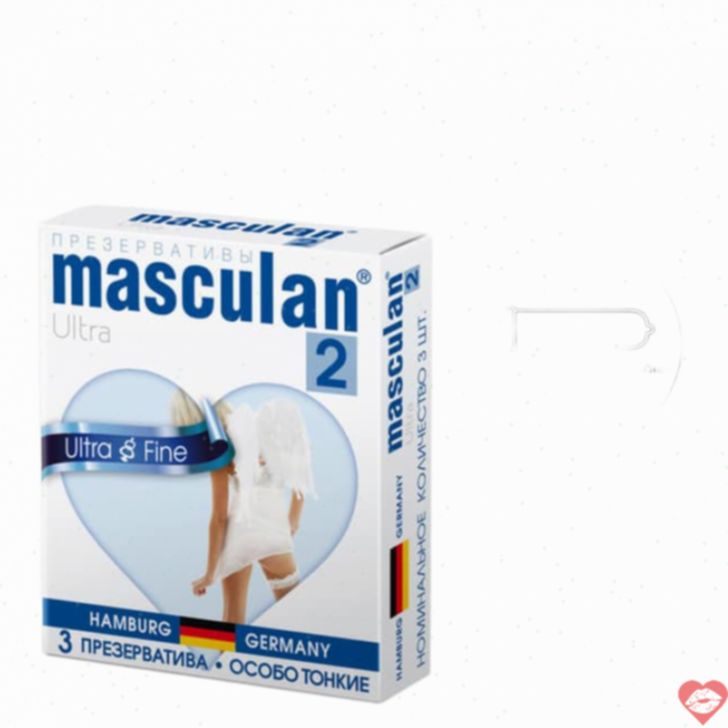 Masculan Ultra Fine Bao Mỏng Đức 3pcs 5.3cm 