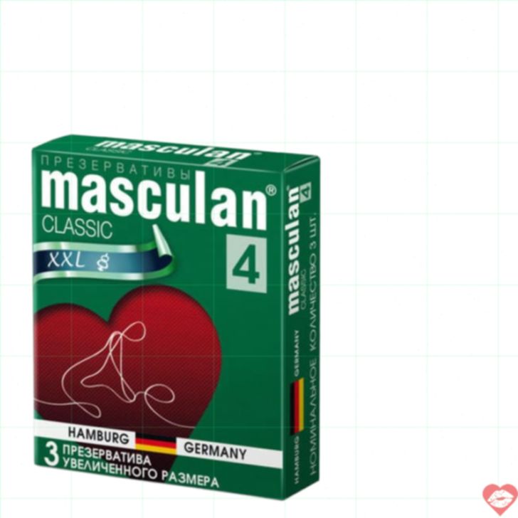 Bao XXL Masculan Hồng Tăng Kích Thước 3 Cái 