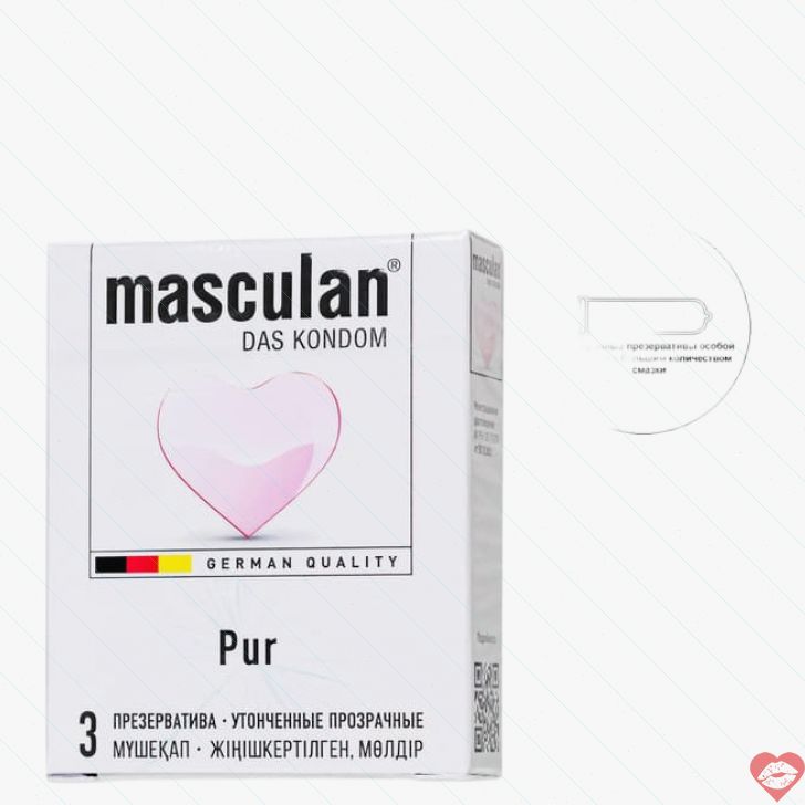 Condom Masculan Pur Siêu Mỏng 3cái Đức Tự Nhiên 