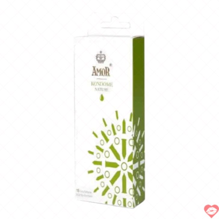Amor Nature Bao Cao Su 15 Viên Mỏng An Toàn Siêu Mỏng 