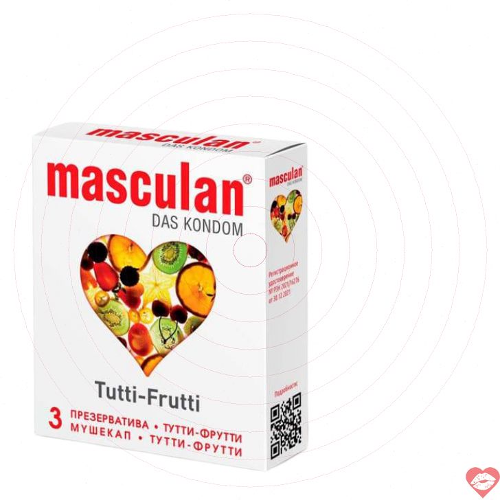 Bao Masculan Tutti-Frutti 3c ngọt ngào an toàn 
