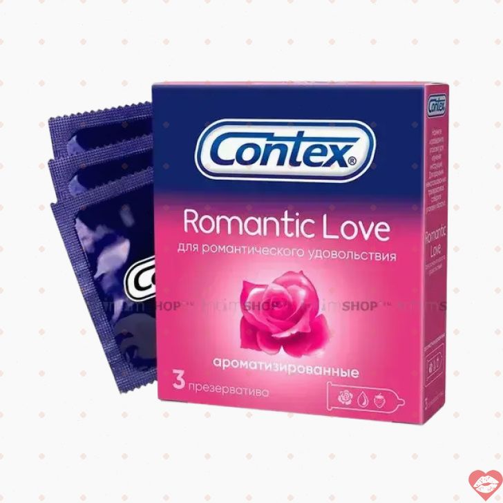 Set Bao Contex Romantic Love 3pcs Thơm Dâu Quyến Rũ 