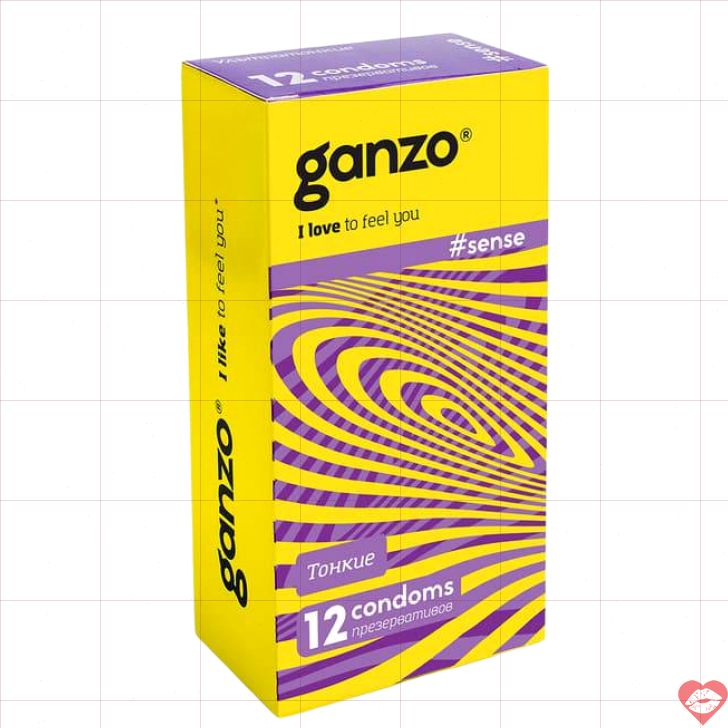 Ganzo Sense Bao Mỏng 12c Chân Thực Siêu Nhạy Cực Đỉnh 